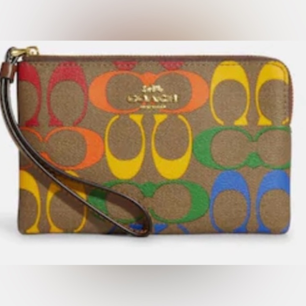 Coach pride wristlet